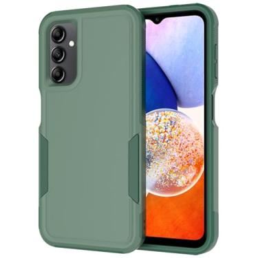 Imagem de LEXNEC Capa projetada para Samsung Galaxy A14 5G e Galaxy A14 5G, resistente, resistente, leve, à prova de choque, proteção masculina e feminina para Galaxy A14 5G, (6,8 polegadas, 2022) [verde