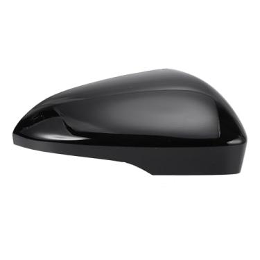 Imagem de X AUTOHAUX Tampa do espelho do lado direito do passageiro retrovisor do carro preto brilhante para Ford Fusion 2013-2019 serve com modelos de seta Capas de proteção de espelho acabamentos de decoração