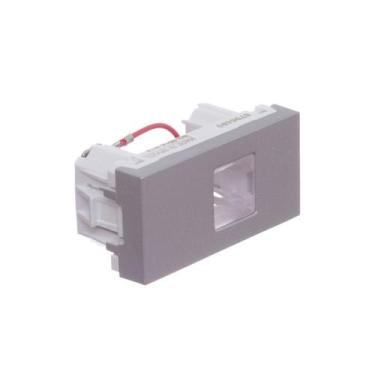 Imagem de Módulo Tomada RJ11 Cinza Orion Schneider, Alumínio