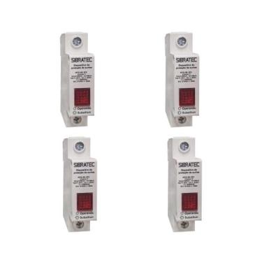 Imagem de Kit Protetor de Surto DPS Anti Raio 275V 60KA - SIBRATEC, 4 pçs
