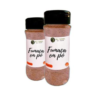 Imagem de Tempero Fumaça em Pó Alta Qualidade Premium Kit 2 Pote com Dosador 100