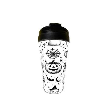 Imagem de Copo Bucks Acrilico Halloween Preto e Branco 470ml - Kathavento