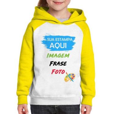 Imagem de Moletom Infantil Estampa Personalizada (Imagem, frase ou foto) - Foca 