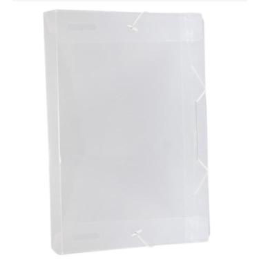 Imagem de Pasta Plástica Aba Elástica Line Ofício Cristal 4cm DAC