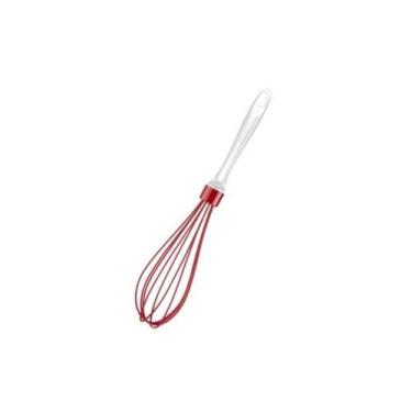 Imagem de Bate Clara Silicone Cabo Acrílico 30 Cm Vermelho - UD179 - Multilaser