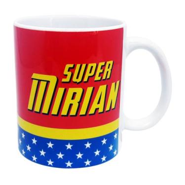 Imagem de Caneca Branca Super Mãe, Amiga, Avó, Sogra, Nora Personalizada Wonder 