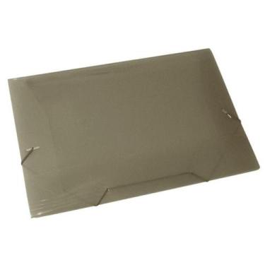 Imagem de Pasta Elástica Cor Fumê Oficio A4 Com Elástico P/ Escritorio - T10OFFI