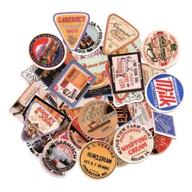 Imagem de Adesivos Decorativo Scrapbook Planner 46 Peças Travels - Doce Ternura,