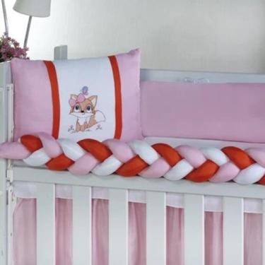 Imagem de Kit Mini Berço Classic Menina Menino 06 Peças Com Saia Estampado Compl