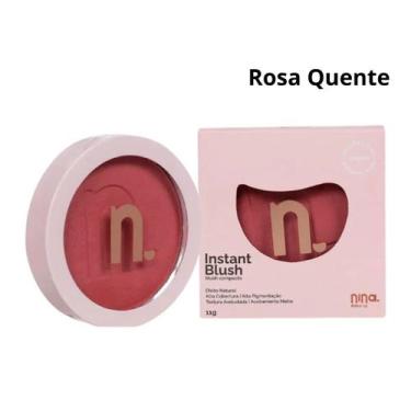 Imagem de Blush Compacto Instant  - Nina Makeup, Rosa Quente