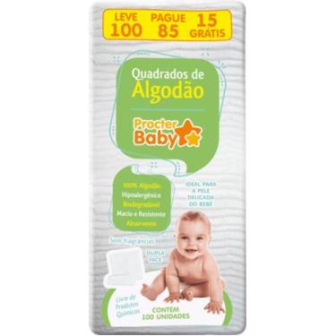 Imagem de Algodão quadrado - procterbaby - LaSanDay