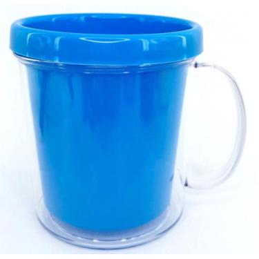 Imagem de Caneca Acrílica Porta Foto 400ml - SM, Azul