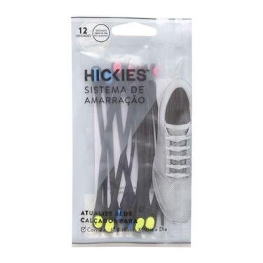 Imagem de Cadarço De Silicone Elástico Kit Com 12pçs Hickies, Preto, Multicolor