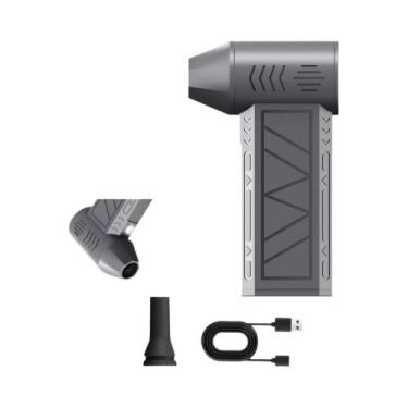 Imagem de Mini Soprador de Ar Recarregável sem Fio - 3 Velocidades e Luz LED, ci