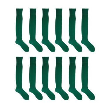 Imagem de Kit 12 Pares de Meias de Futebol Poliamida Adulto - 38/44 - Ramote, Ve