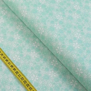 Imagem de Tecido Estampado para Patchwork - Floral Doodle : Acqua (0,50x1,40) - 