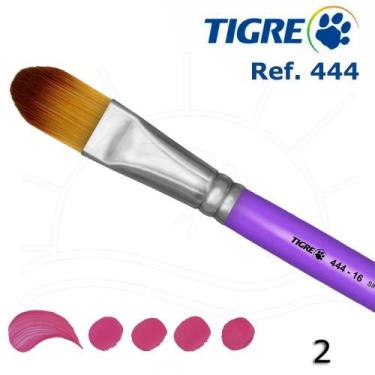 Imagem de Pincel Tigre 444 - Língua de Gato Sintético Mesclado, 02