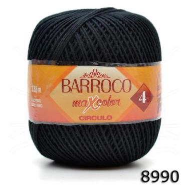 Imagem de Barbante Barroco MaxColor nº 4 200g - CÍRCULO, 8990 PRETO
