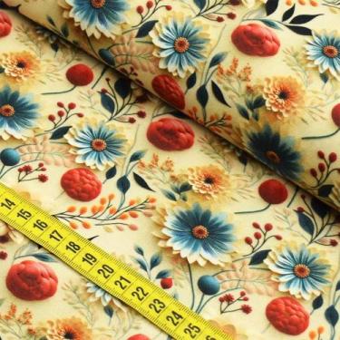 Imagem de Tecido Estampado Para Patchwork - Mania Floral Exclusive 2 (0,50x1,50)