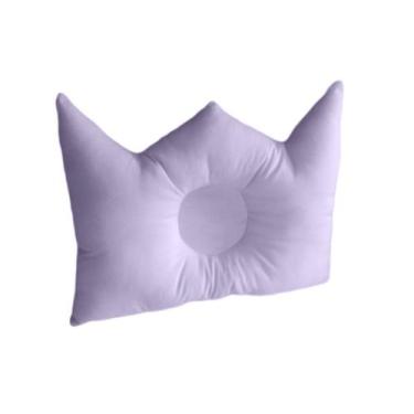 Imagem de Travesseiro RN Bebê Anti Cabeça Chata Formato Coroa Plagiocefalia Happ