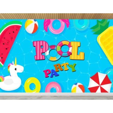 Imagem de Painel de Festa de Pool Party - Shopp Adesivo