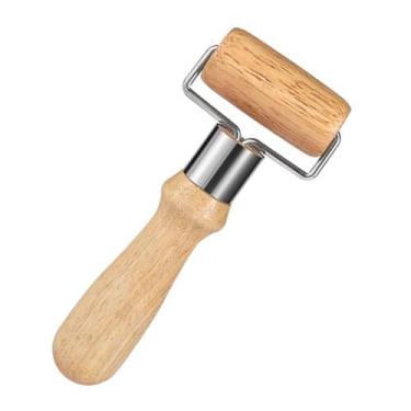 Imagem de 1 rolo de massa de pastelaria, pizza, fondant, rolo de massa de madeira, rolo de massa, rolo de massa, rolo de padeiro, rolo de padeiro, tamanho pequeno