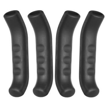 Imagem de HARFINGTON 2 pares de capa de alavanca de freio de bicicleta de silicone protetor de manete de freio antiderrapante capa de proteção de manípulo de freio para ciclismo de estrada de montanha, preto