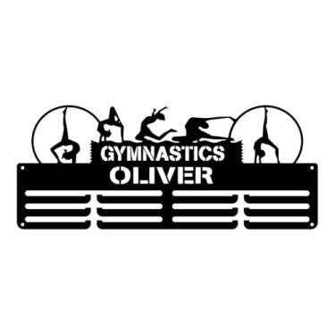 Imagem de Ioensy Expositor de cabide de medalhas, estrutura de suporte de medalhas, ferro, resistente, fácil de instalar, organizador de fitas de premiação, suporte de, Ginástica