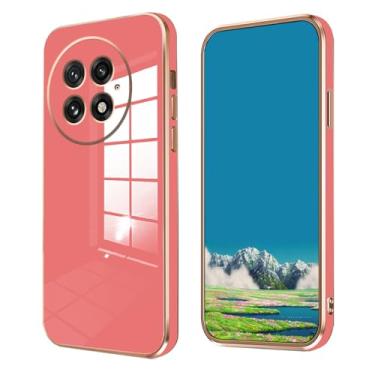 Imagem de Compatível com OnePlus 13 capa de silicone à prova de choque, capa de telefone OnePlus 13 fina capa de proteção fofa (vermelha)