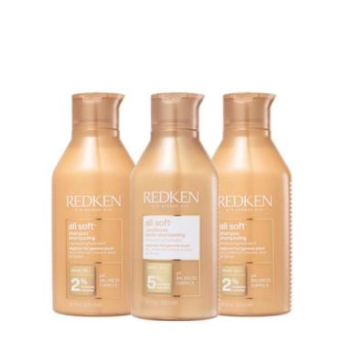 Imagem de Kit Redken All Soft Shampoo Extra e Condicioandor (3 produtos)