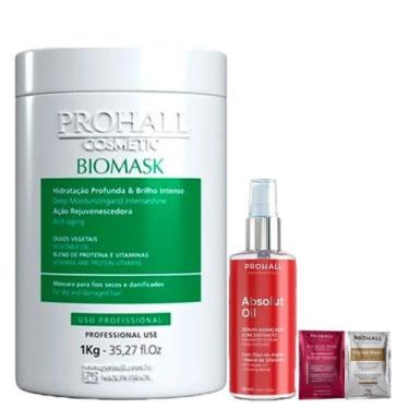 Imagem de Óleo Reparador Absolut Oil e Máscara Biomask 1kg Prohall