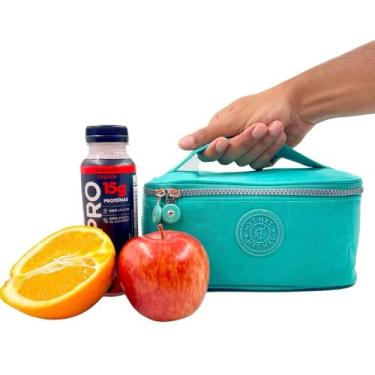 Imagem de Bolsa Térmica Fitness 2,2 Litros Viagem Trabalho Marmita Masculino Feminino Lancheira (Verde)