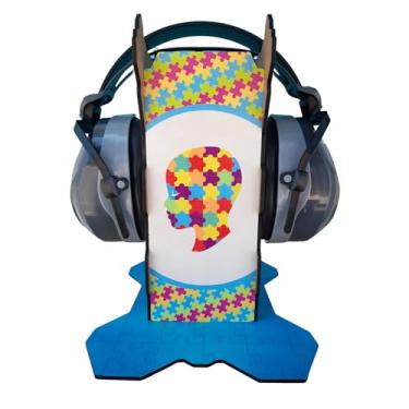 Imagem de Abafador de ruído color para Autistas com suporte decorativo Inclusivo