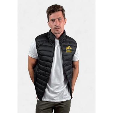 Imagem de Colete Puffer Cavalo Crioulo Masculino com Bolsos e Capuz Removível Cor:;Tamanho:P;Gênero:Masculino-Masculino
