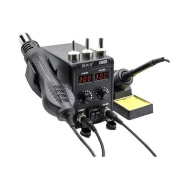 Imagem de Estação de Solda 2 em 1 com Pistola de Ar Quente - Display Digital e M