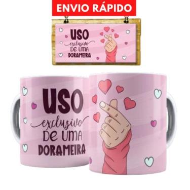 Imagem de Caneca porcelana Dorama - uso exclusivo de uma dorameira - loja dinka