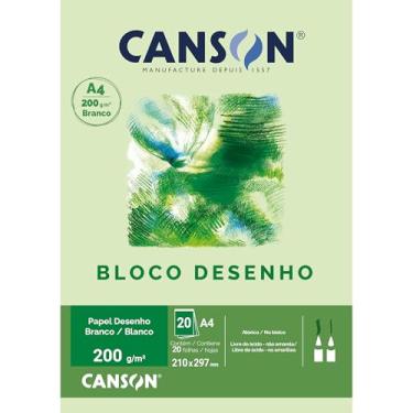 Imagem de Bloco Desenho Branco A3 180g/m², Canson, 66667165, Branco natural, 20 Folhas
