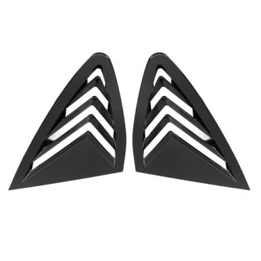 Imagem de 2PCS Tampa Janela Lateral Traseira do Lado Esquerdo Janela Traseira Direita Air Scoop Tampa do Obturador Substituição Cega para GLC Coupe C253 2016 a 2022 (preto brilhante)