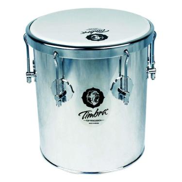 Imagem de Repique Mão Profissional Cromado 10pol x 30cm Leitosa Timbra