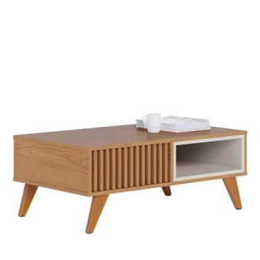 Imagem de Mesa de Centro Jeri Ripada - Colibri, Freijó/Off White Matte
