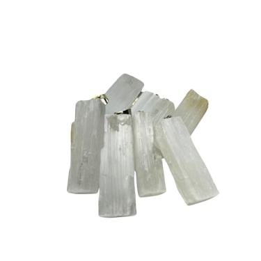 Imagem de Pingente Selenita Lapidada Natural Purificação Cor:Branco