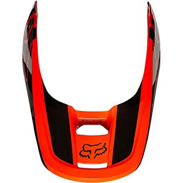 Imagem de Fox Racing Viseira de capacete masculina V1, Flow Orange - REVN, PP/S