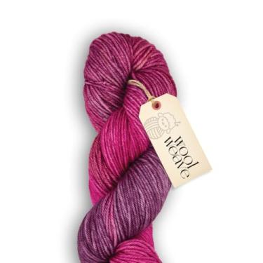 Imagem de Woolweave Fio penteado – 100% fio de lã merino extrafina para tricô e crochê – tingido à mão, ultramacio e quente – novelo de 100 g, 180 metros – lavável na máquina