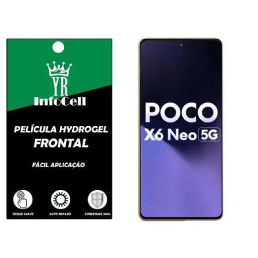 Imagem de Película Hydrogel HD Frontal Poco X6 Neo 5G - YR InfoCell