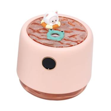 Imagem de Generic Umidificador de ar 450ml Tanque de água Fragrância Casa 3 Modos Luzes Hotel Room de estar da sala de estar do berçário de berçário de spa interno, Rosa