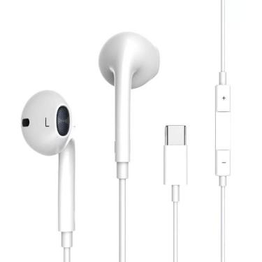 Imagem de Fone Ouvido In-ear Tipo C Compativel c Samsung cor Branco - PONTO DO N