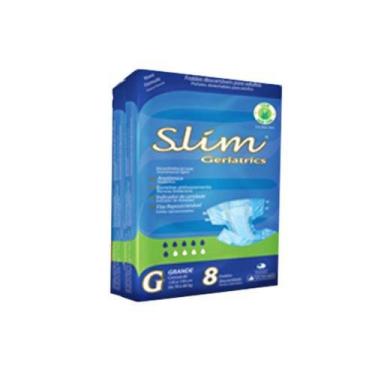 Imagem de Fralda Geriátrica Slim Tamanho G Pacote Com 8 Un
