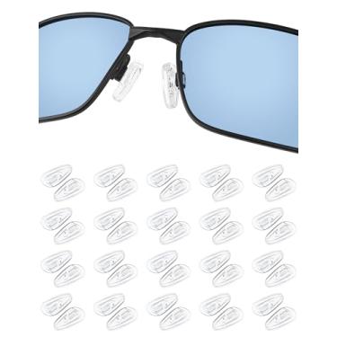 Imagem de 8 pares de protetores nasais de substituição para Oakley Whisker | WireTap | Half Wire 2.0 | Crosshair 2.0 OO4044 | Crosshair 1.0 | Plaintiff Squared OO4063 | Transistor OX3085 Óculos de sol, óculos