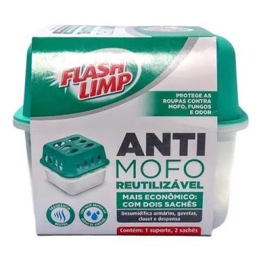 Imagem de Antimofo Reutilizável Econômico 2 sachê Armário Guarda Roupa - FLASH L