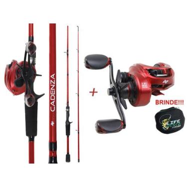 Imagem de Kit Carretilha Albatroz V73C Drag 8kg + Vara P/ Carretilha Albatroz Ca